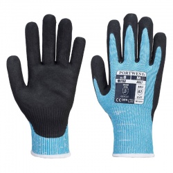 Portwest A667 Claymore AHR Blue and Black Cut Level F Gloves